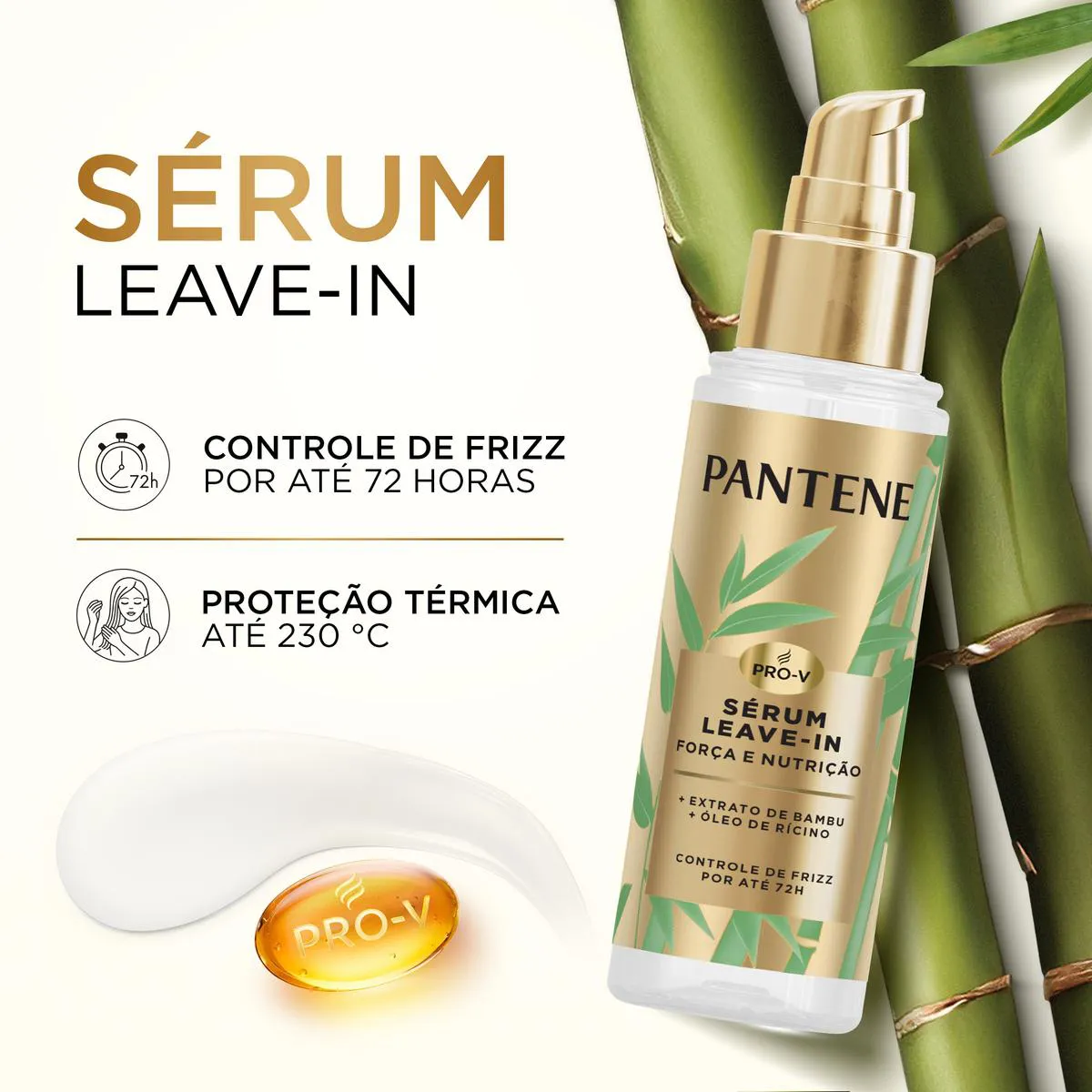 Sérum Capilar Leave-In Pantene Bambu Força e Nutrição 95ml