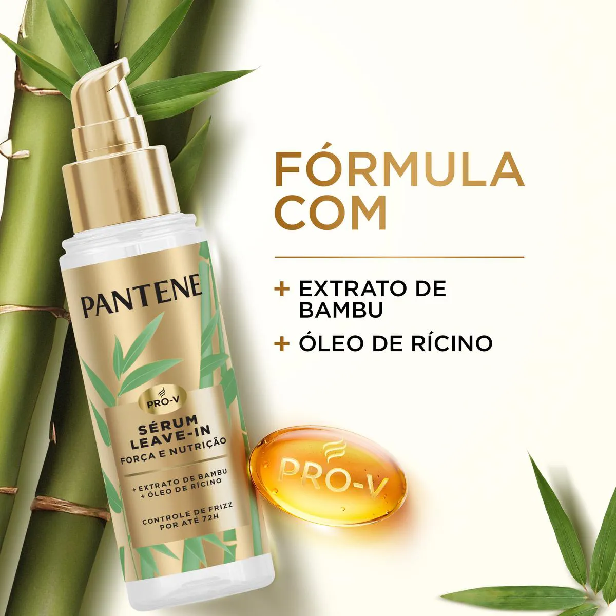 Sérum Capilar Leave-In Pantene Bambu Força e Nutrição 95ml
