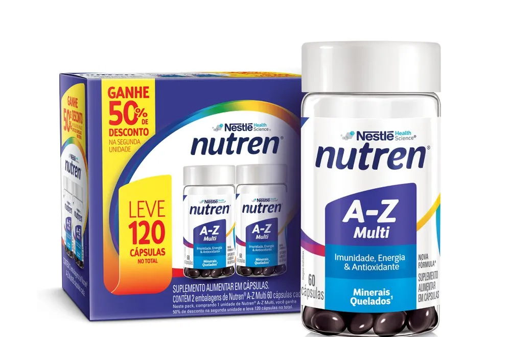Suplemento Alimentar Nutren A-z Multivitaminico 120 Capsulas