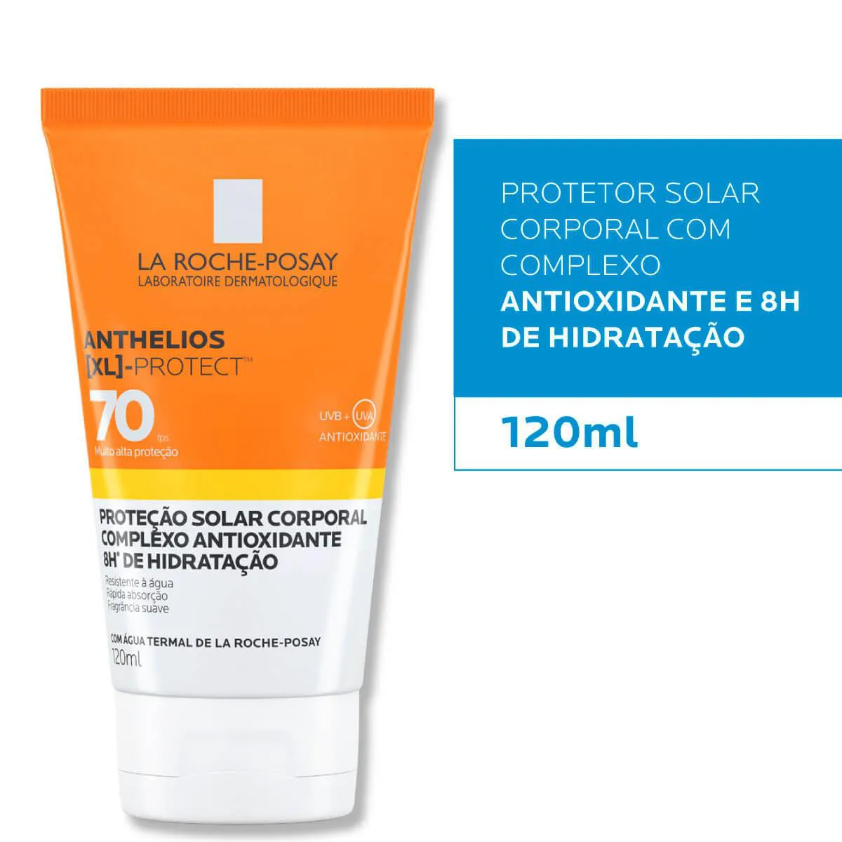 Protetor Solar Corporal FPS 70 La Roche-Posay Anthelios XL Proteção Solar de Alta Performance 120ml