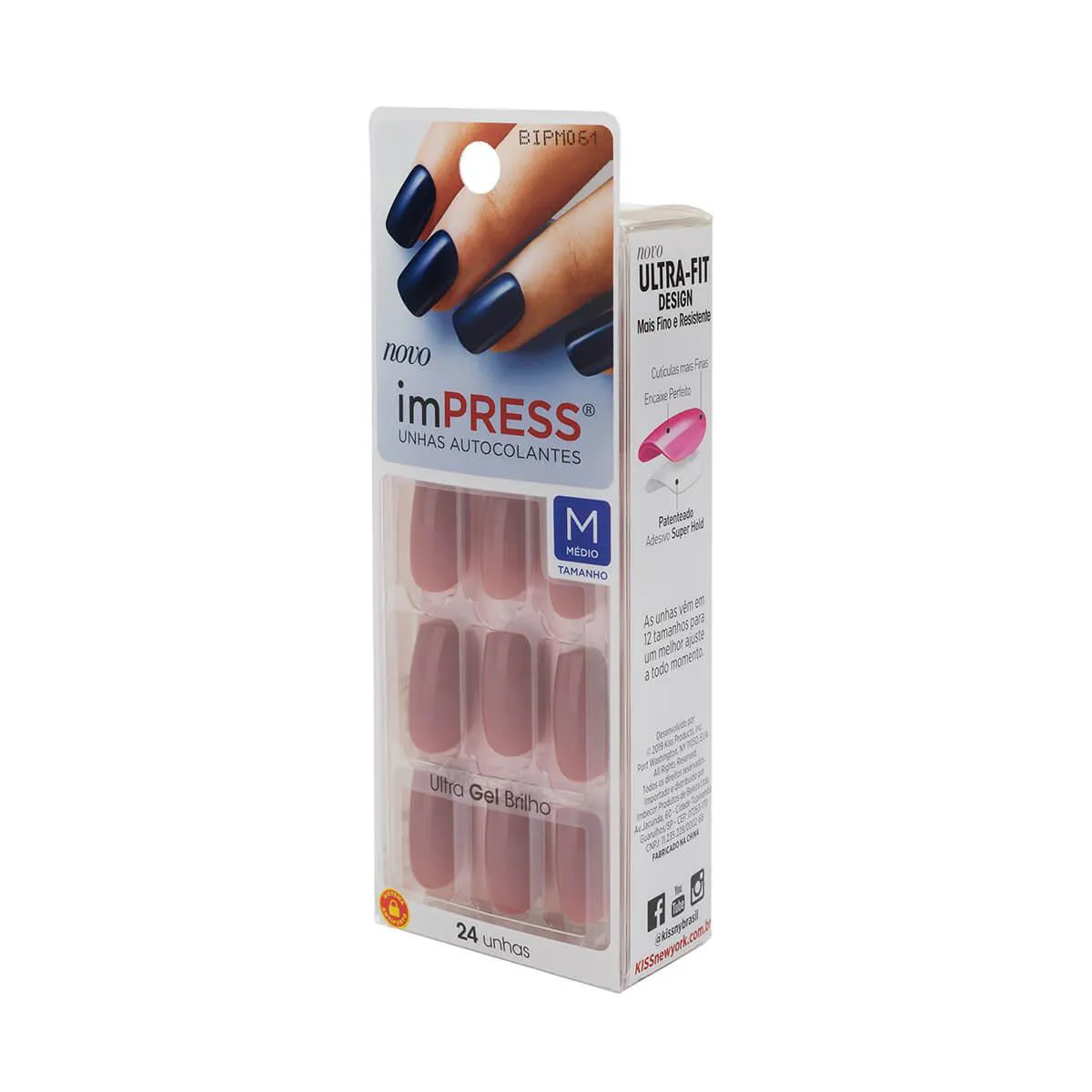Unhas Autocolantes Impress Fresh Start Média com 24 Unidades