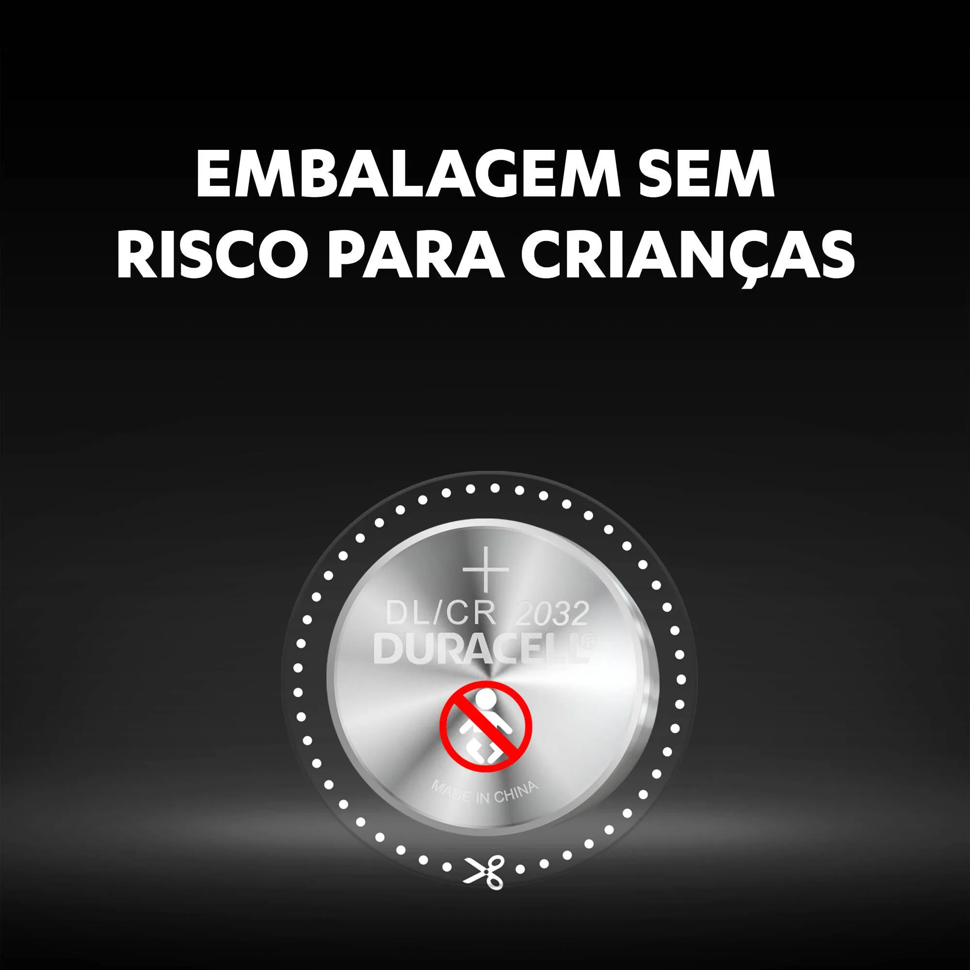 Pilha de Lítio Duracell Tipo Moeda Bateria CR2032 2 unidades