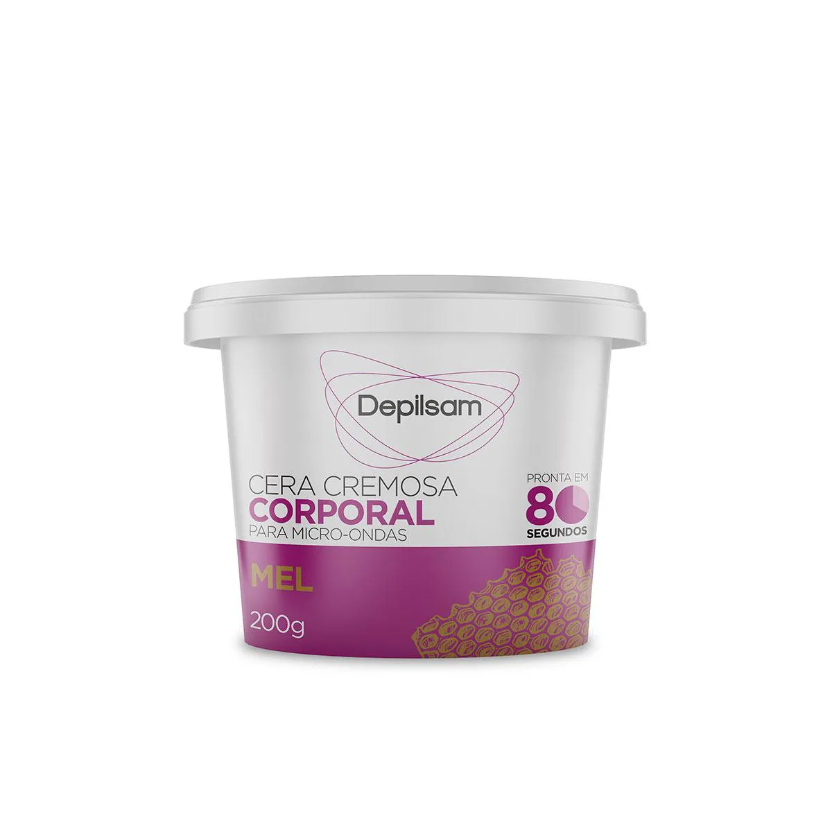 Cera Cremosa Corporal Depilsam de Micro-ondas Maracujá 200g