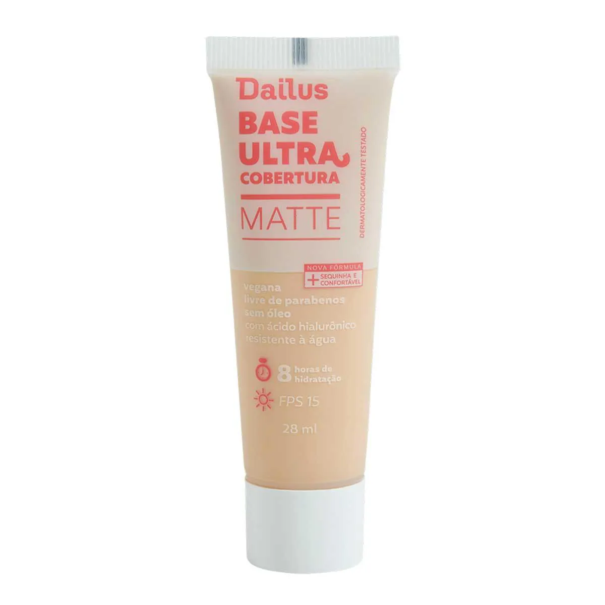 Base Líquida Dailus Ultra Cobertura Matte 28ml - D2 Claro