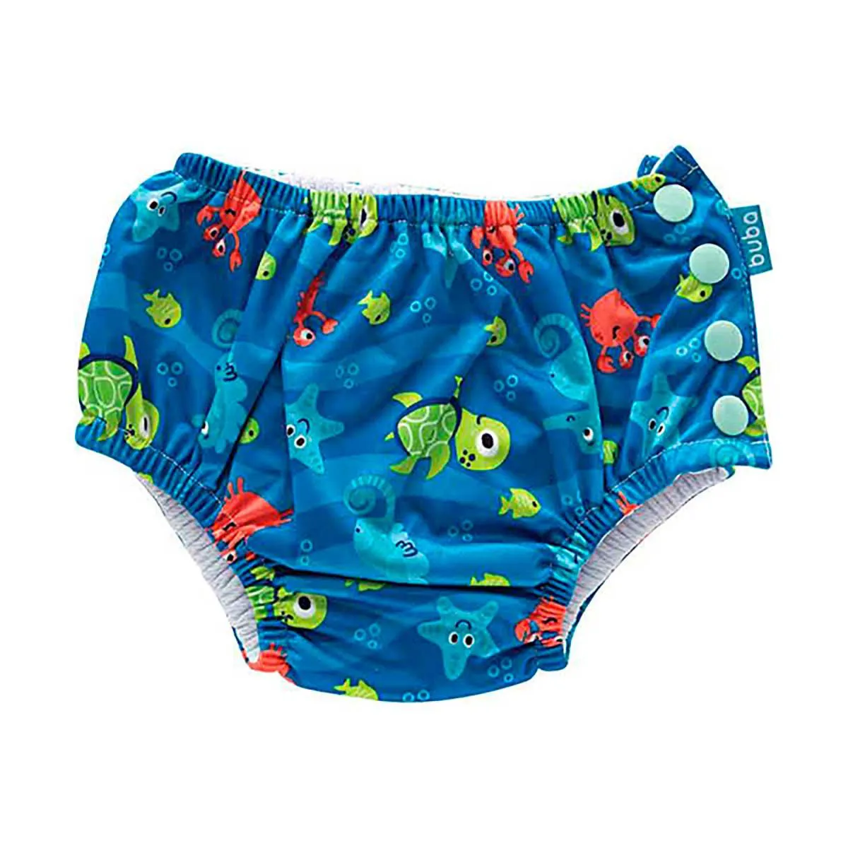 Sunga Reutilizável de Piscina Buba Baby Fundo do Mar Tamanho P