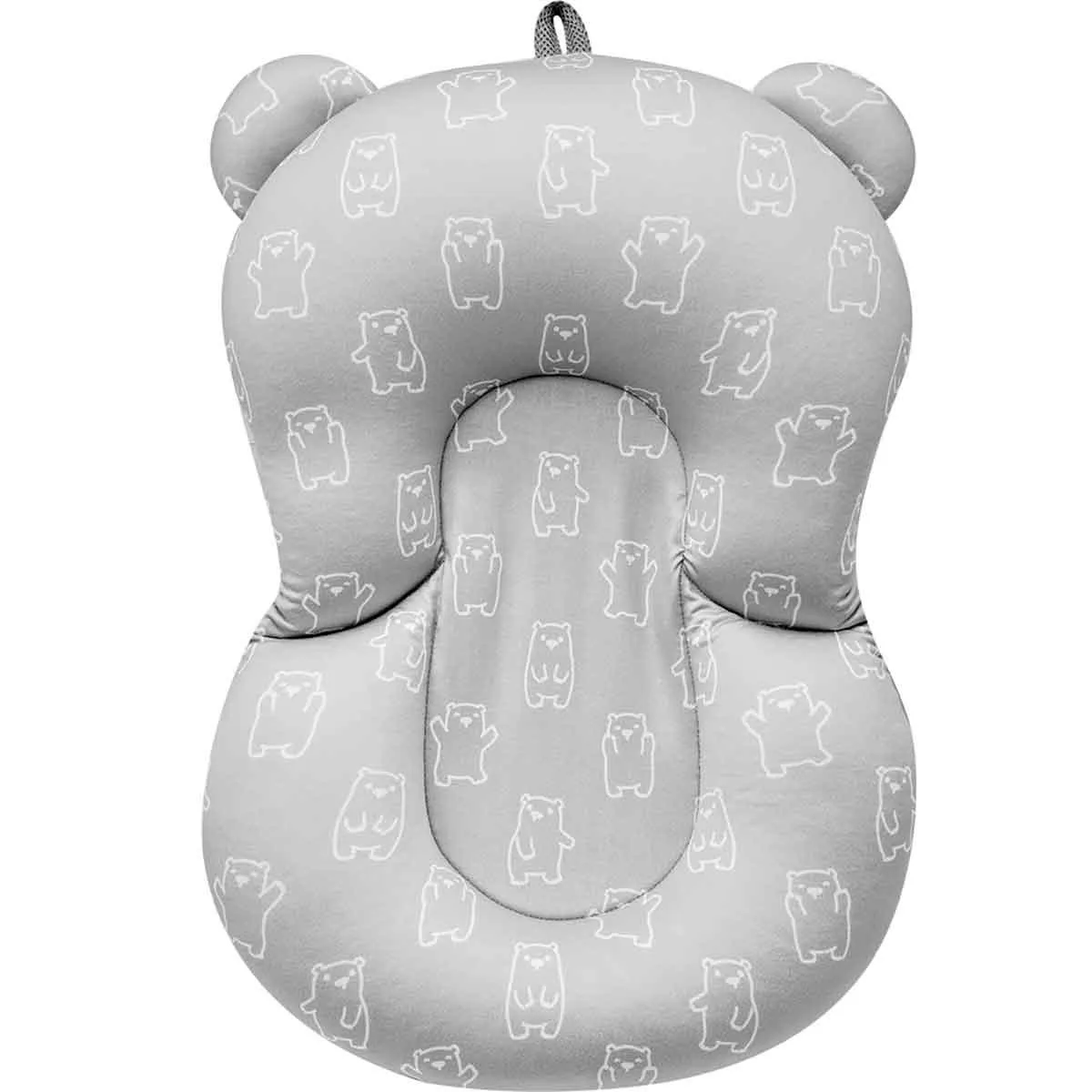 Almofada para Banho Buba Baby Ursinho Cinza 1 unidade