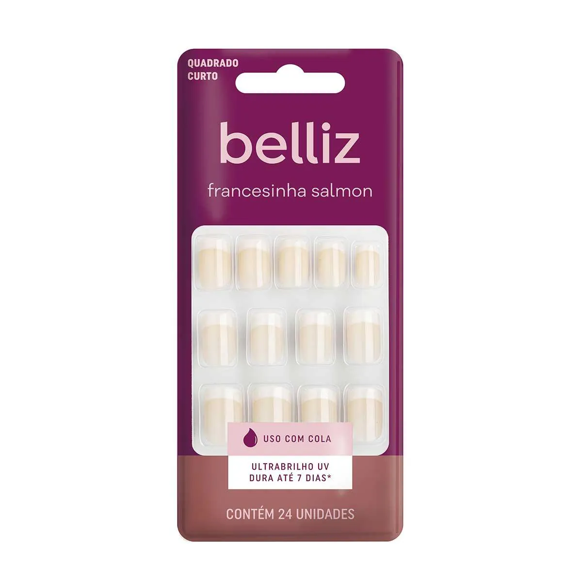 Unhas Postiças para Pés Belliz Naturais