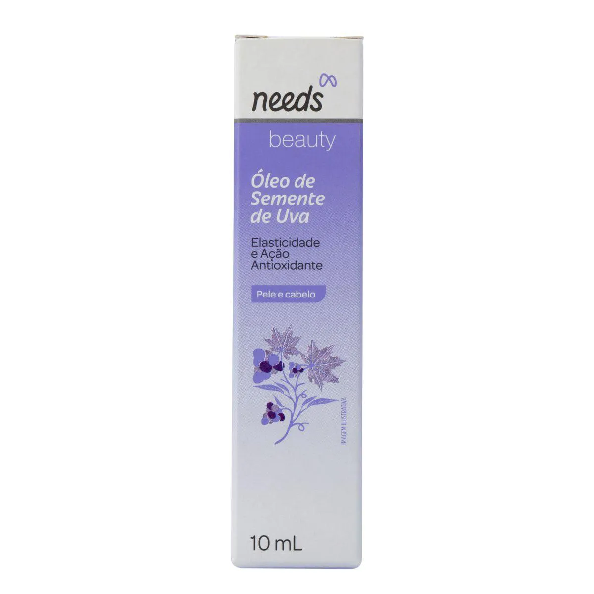Óleo de Semente de Uva Needs Beauty Pele e Cabelo 10ml