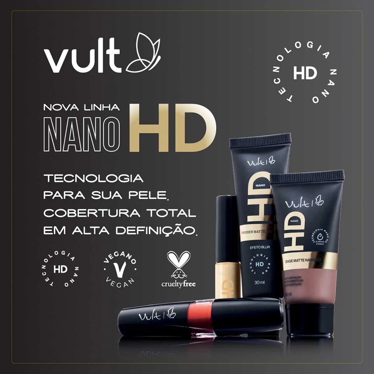 Corretivo Líquido Vult Nano HD 6g - Cor V160