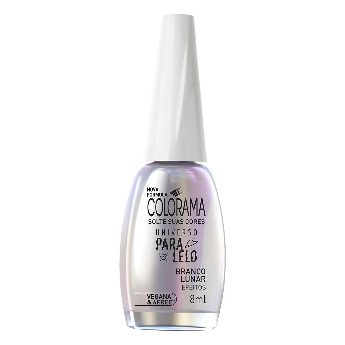Esmalte Cintilante Colorama Universo Paralelo 8ml - Branco Lunar