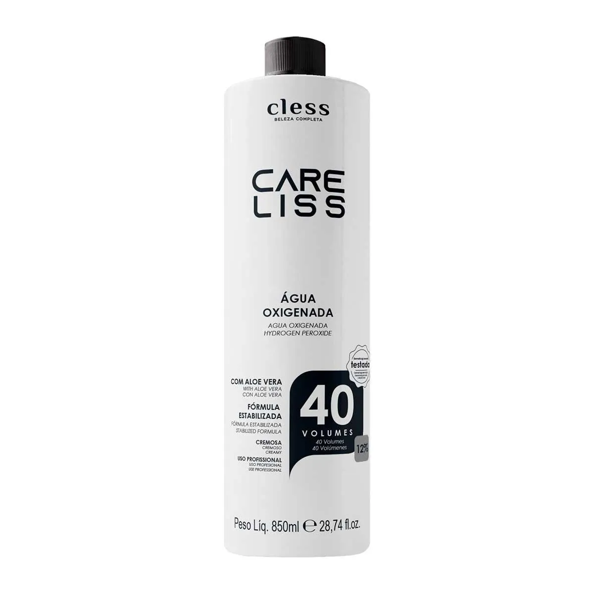 Água Oxigenada 40 Volumes Care Liss 850ml