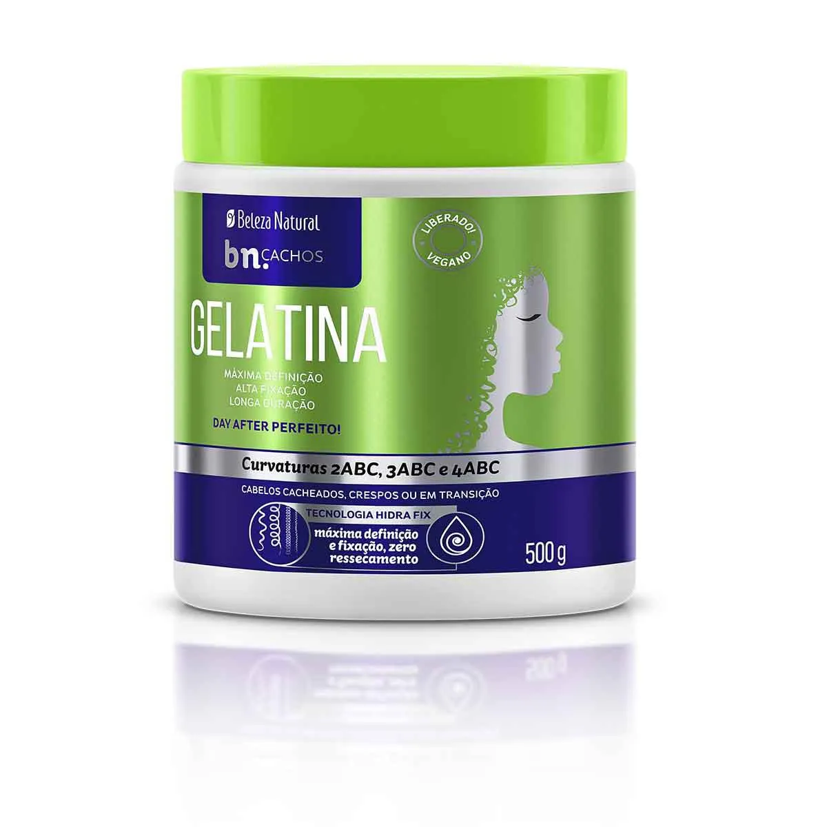 Gelatina para Cabelos Cabelo Cacheado Beleza Natural bn.Cachos 500g