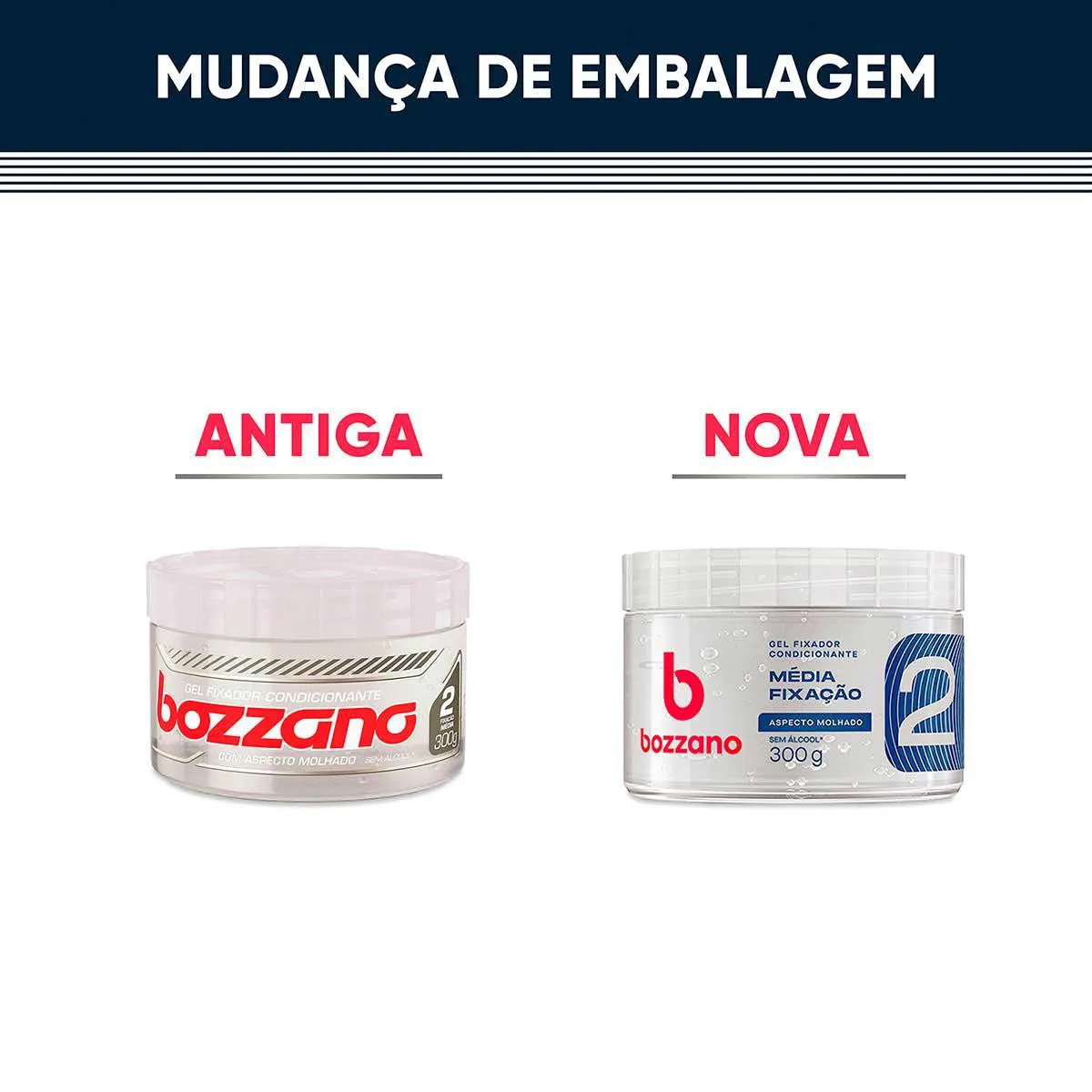 Gel Fixador Condicionante Bozzano Aspecto Molhado 300g