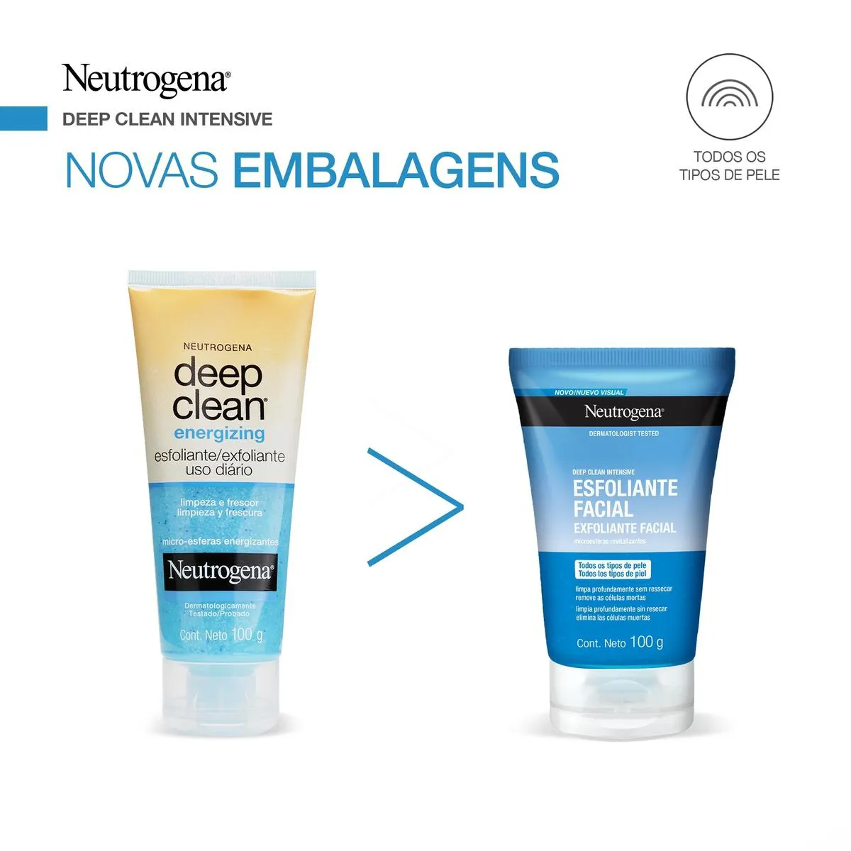 Esfoliante Facial Neutrogena Deep Clean Energizing em Gel com 100g