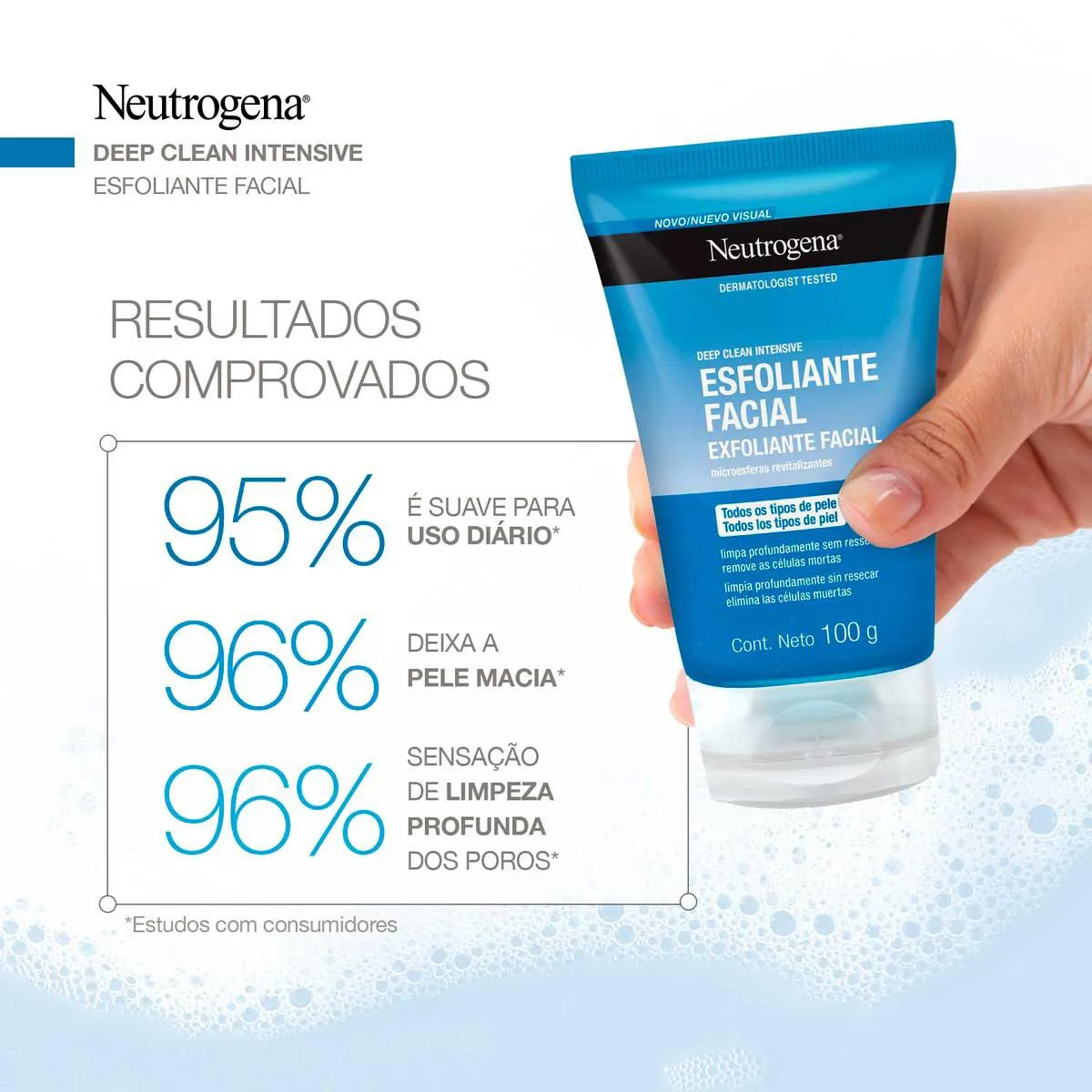 Esfoliante Facial Neutrogena Deep Clean Energizing em Gel com 100g