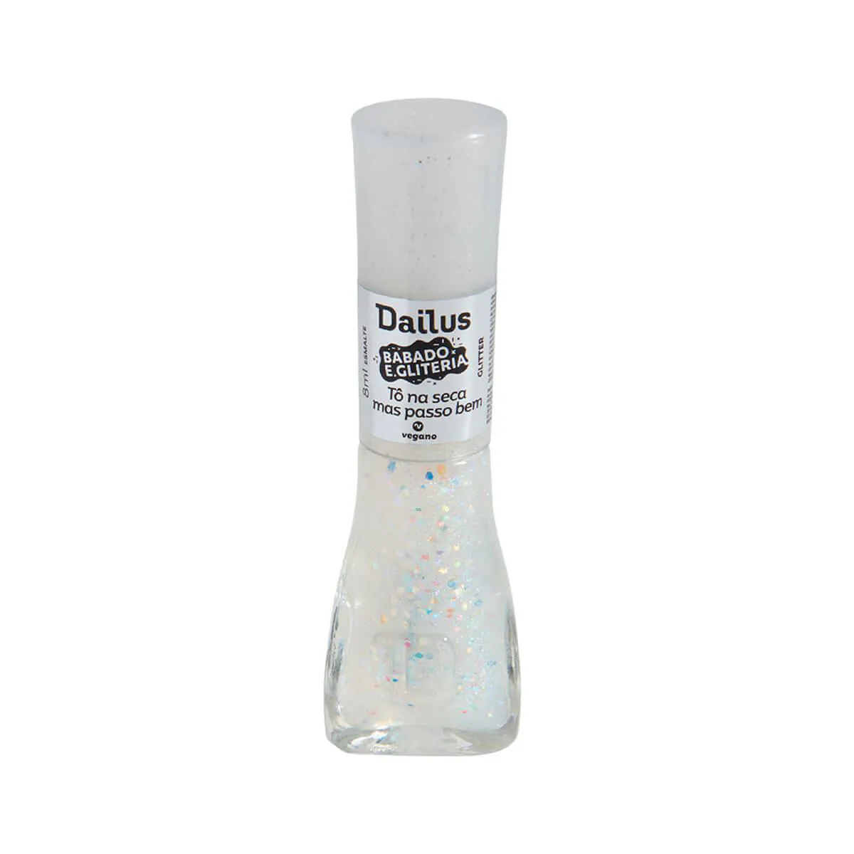 Esmalte Dailus Babado e Gliteria 8ml - Tô Na Seca Mas Passo Bem
