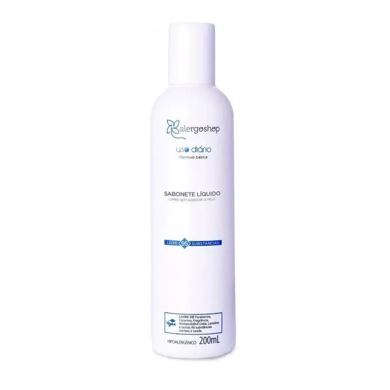 Sabonete Líquido Hipoalergênico Alergoshop 200ml