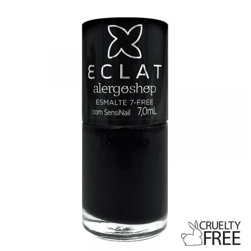 Esmalte Preto Vibe Hipoalergênico Alergoshop 7ml