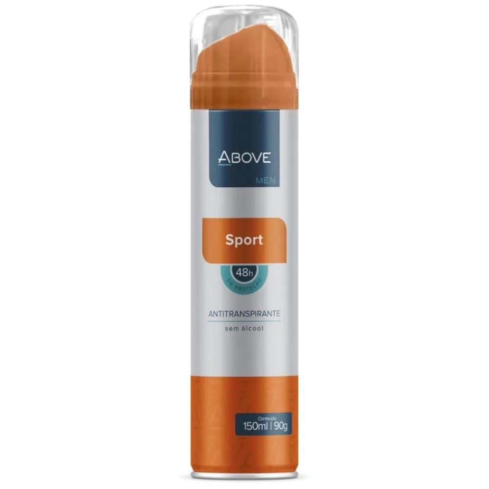 Desodorante Antitranspirante Aerosol Above Men Sport 48h 150ml