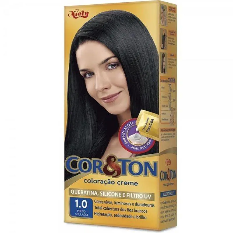 Tint Cor E Ton 1.0 Preto Azulado