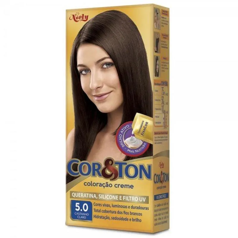 Tint Cor E Ton 5,0 Cast Claro