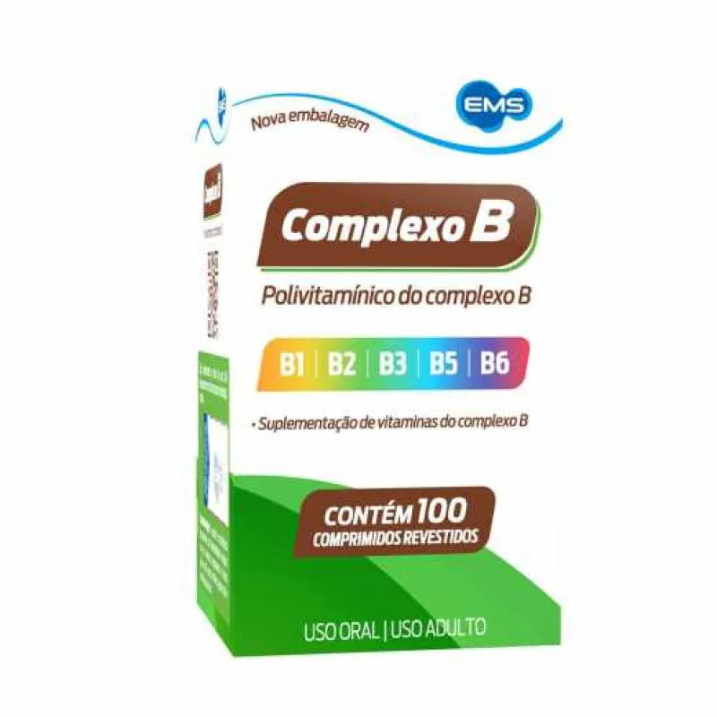 Vitamina Complexo B Ems - 100 comprimidos