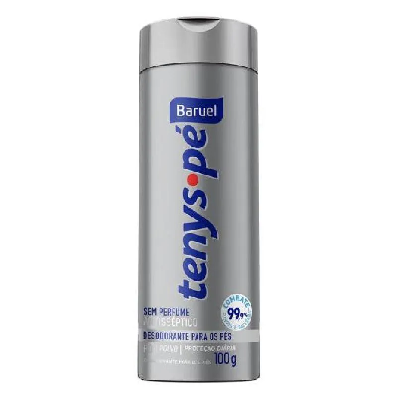 Talco Antissépticotenys Pé sem Perfume 100g