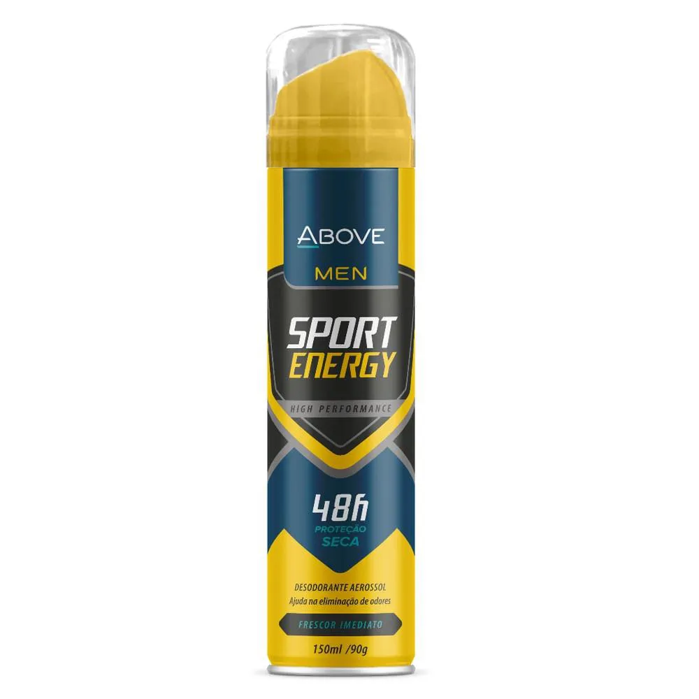 Desodorante Antitranspirante Aerosol Above Men Sport Energy 48h 150ml