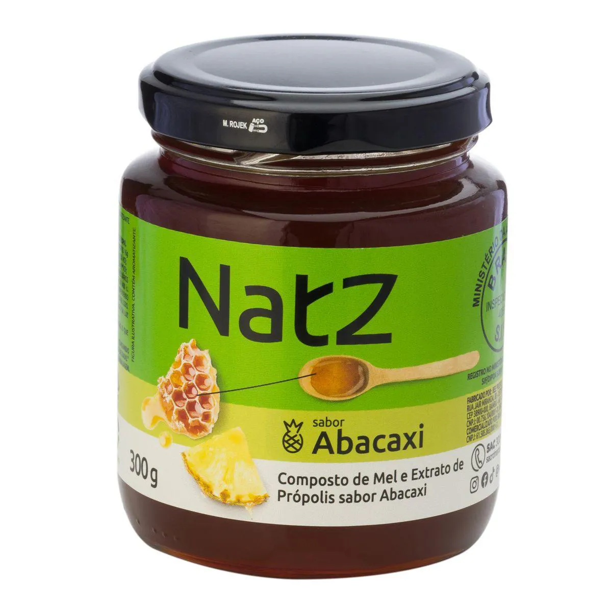 Composto de Mel e Própolis Natz Abacaxi 300g