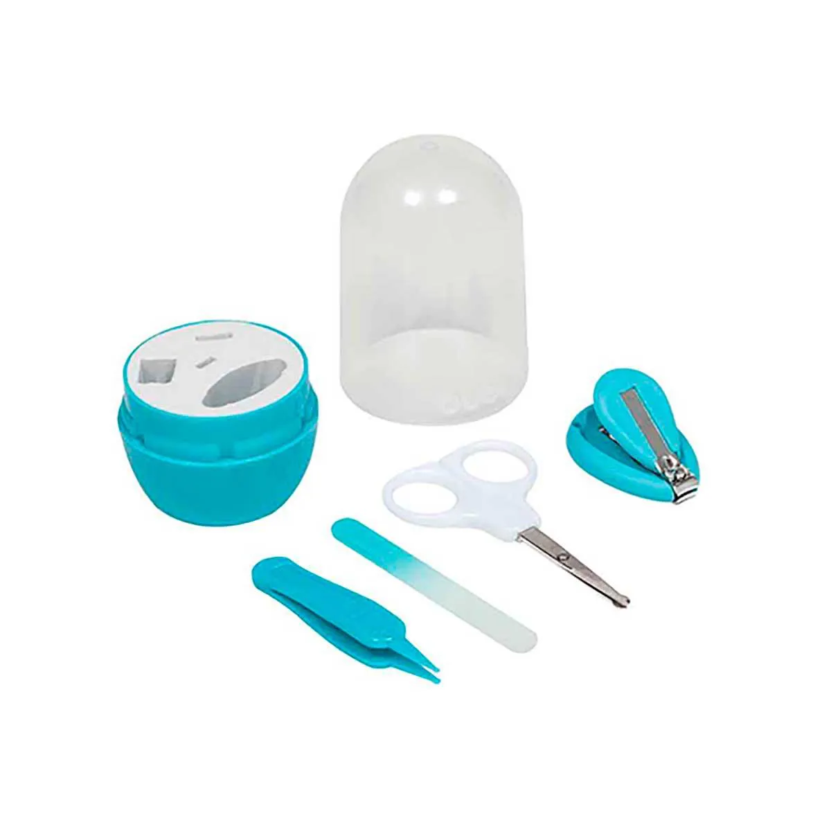 Kit Cuidados Pessoais Buba Baby Azul com Estojo 4 peças