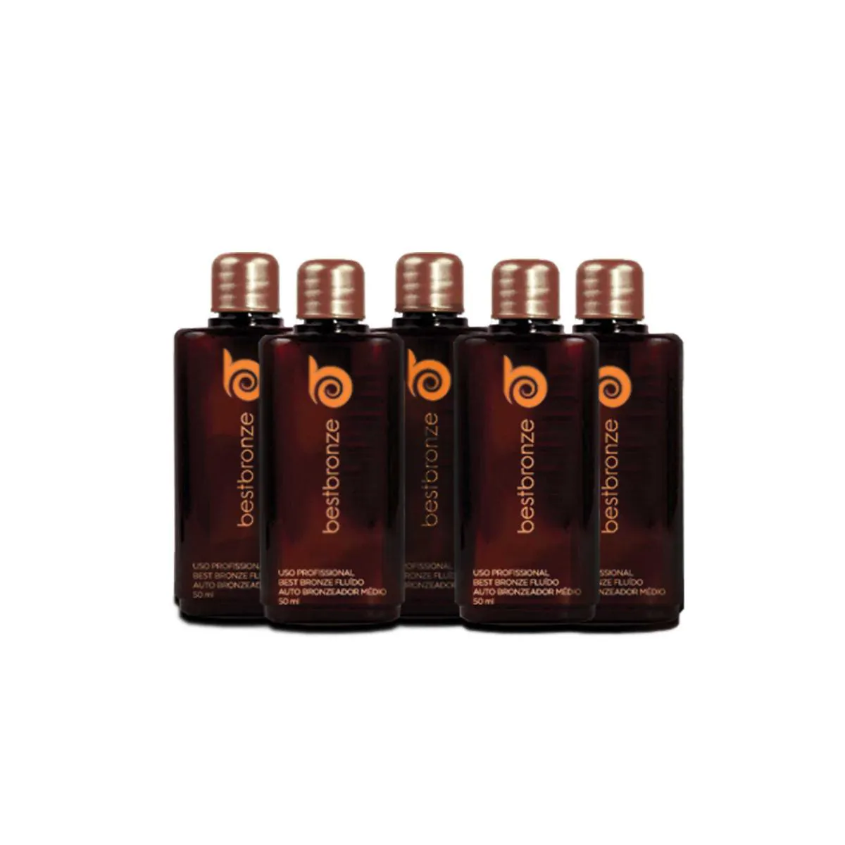5 unidades Ou 250ml - Refil Bronzeamento Médio 50ml - Uso Máquina Profissional