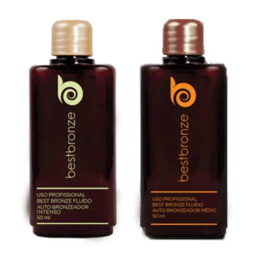 Kit 2 unidades - Refil Bronzeamento Intenso e Médio 50ml - Uso Máquina Profissional