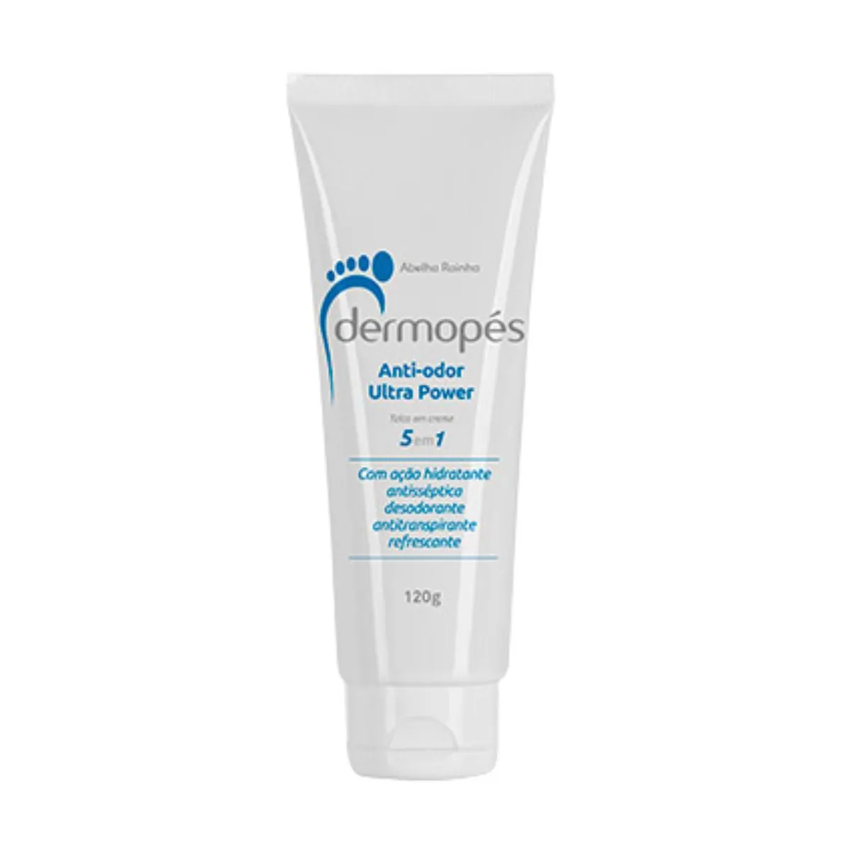 Talco em creme 5x1 antiodor ultra power dermopes abelha rainha 120g