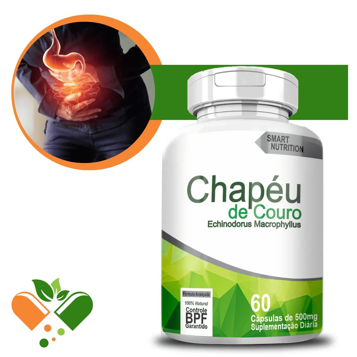 Chapéu de Couro 500mg 60 cápsulas