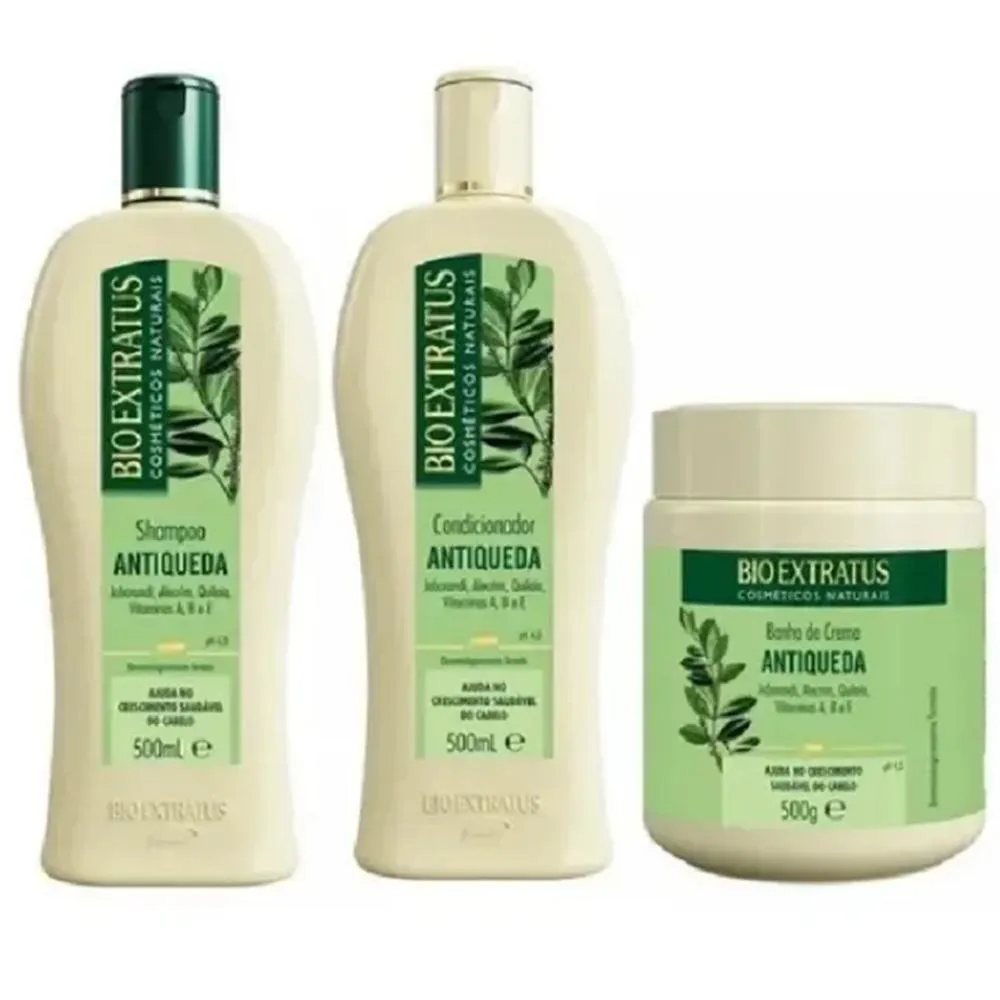 Bio Extratus Jaborandi Trio (shampoo + Cond + Banho de Creme 500g)