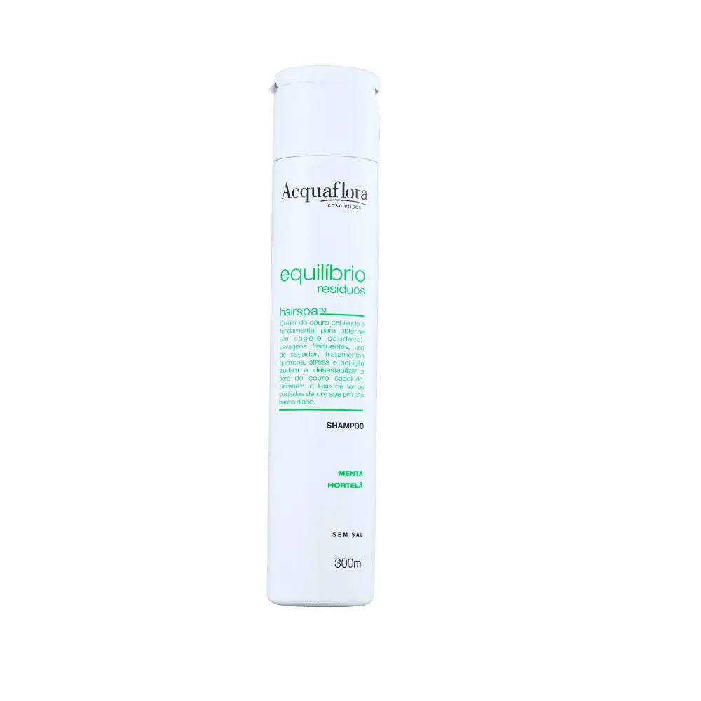 Acquaflora Shampoo Equilibrio de Resíduos Menta e Hortelã 300ml