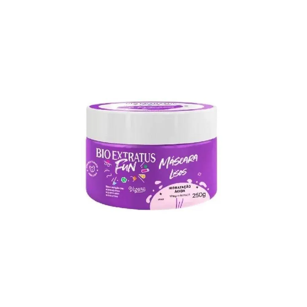 Mascara Bio Extratus Fun Lisos Hidratacao Acida 250g