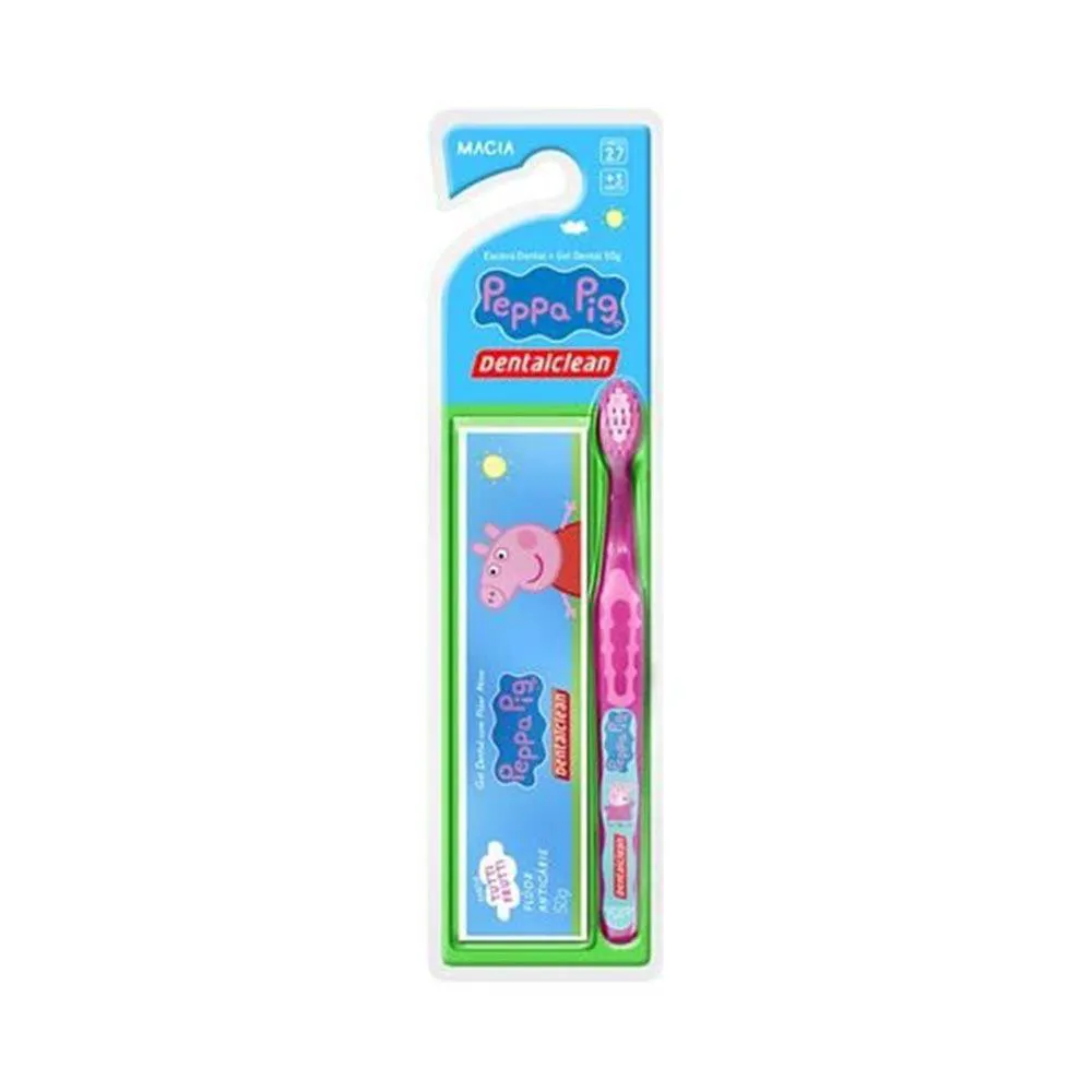 Kit Dental Dentalclean Infantil Peppa Escova+gel 50g