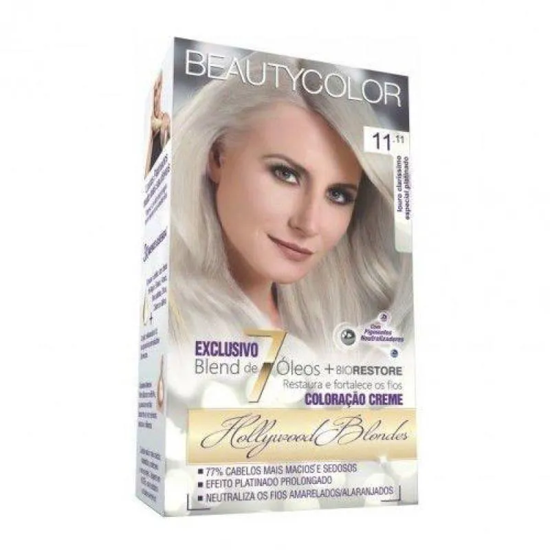 Tintura Beauty Color 11.11 Louro Ultra Claris. Esp. Plat