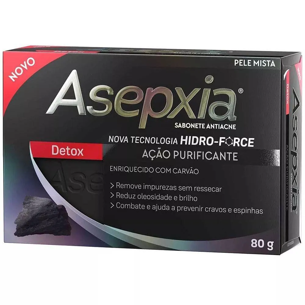 Asepxia Detox Sabonete Acao Purificante 80g