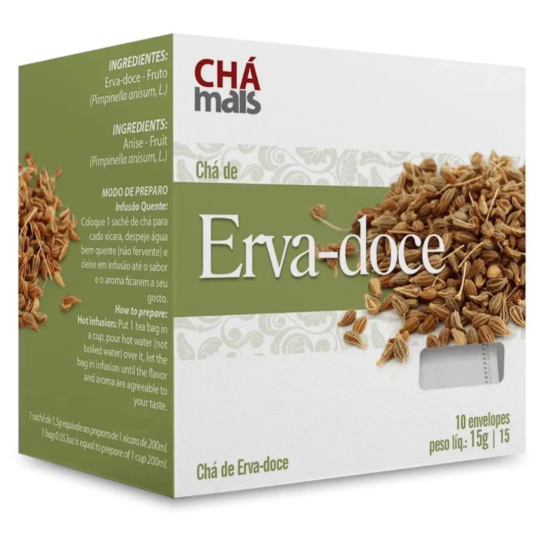 Clinicmais Chá Erva Doce 10 Sachês 15g - Chá Mais