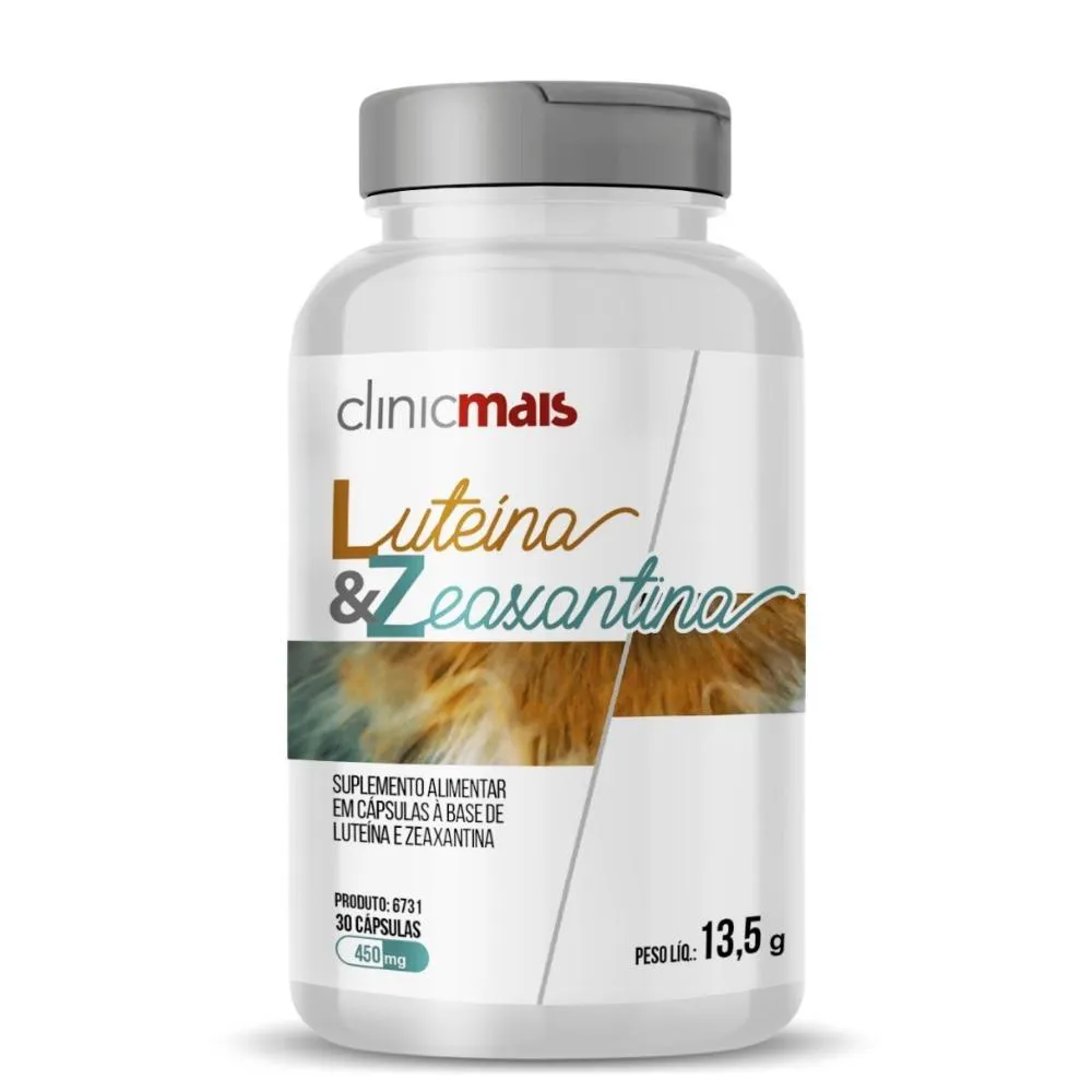 Luteína e Zeaxantina 30 cápsulas 450mg Clinicmais