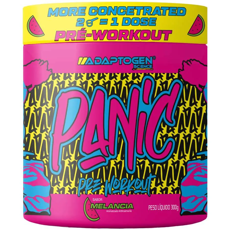 Panic Adaptogen Pré Treino Sabor Melancia 300g