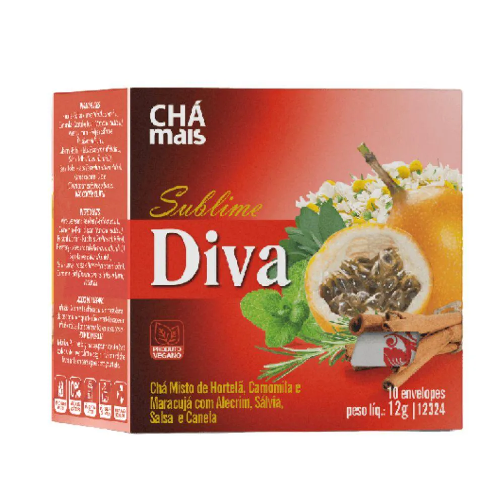 Chá Misto Sublime Diva 10 Sachês - Chá Mais