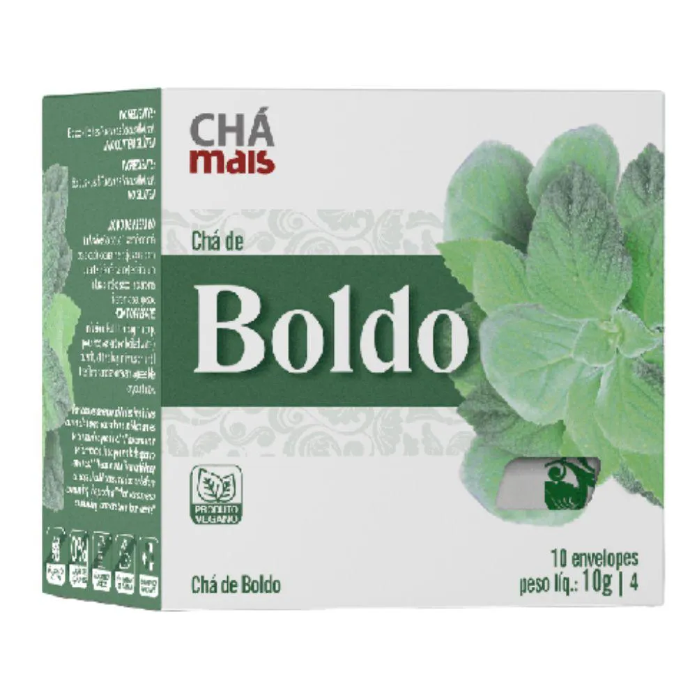 Chá de Boldo 10 Sachês - Chá Mais