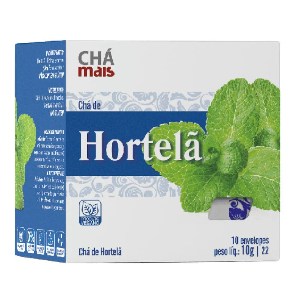 Chá de Hortelã 10 Sachês - Chá Mais