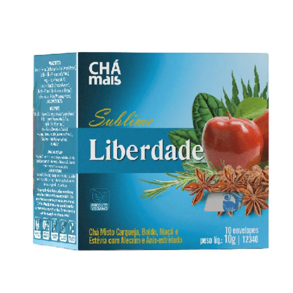 Chá Misto Sublime Liberdade 10 Sachês - Chá Mais