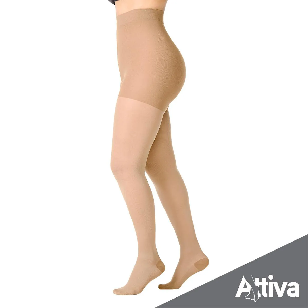 Meia Calca Attiva Media Compressao 18-21 Fem Fechada Natural M