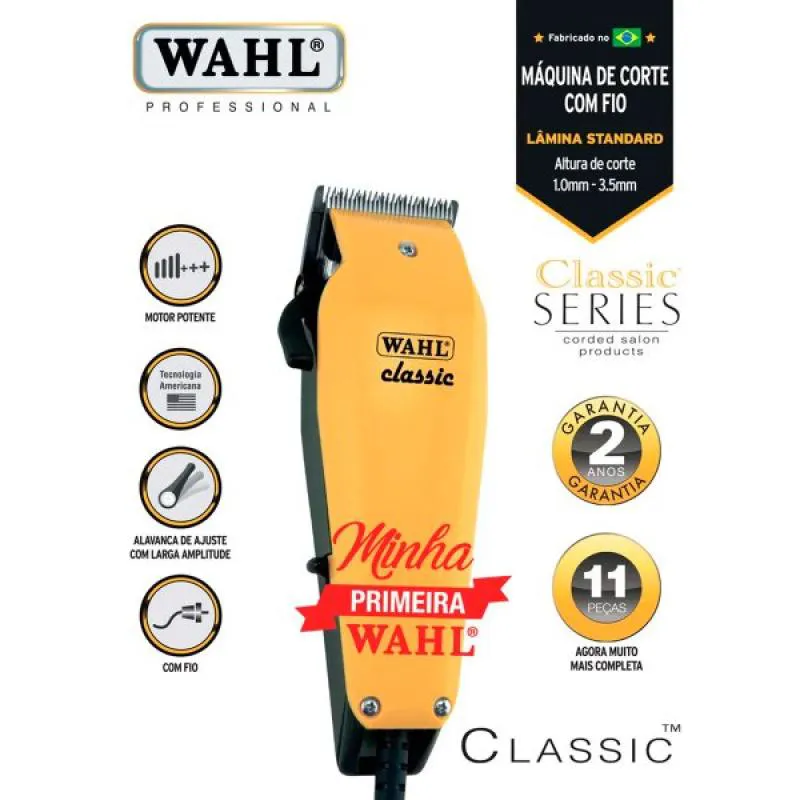 Máquina de Corte Classic V3000 Wahl do Brasil 127v