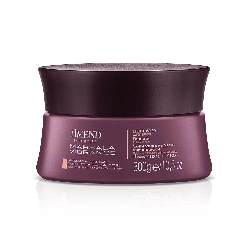 MáSCARA AMEND MARSALA VIBRANCE REALCE DA COR - 300G